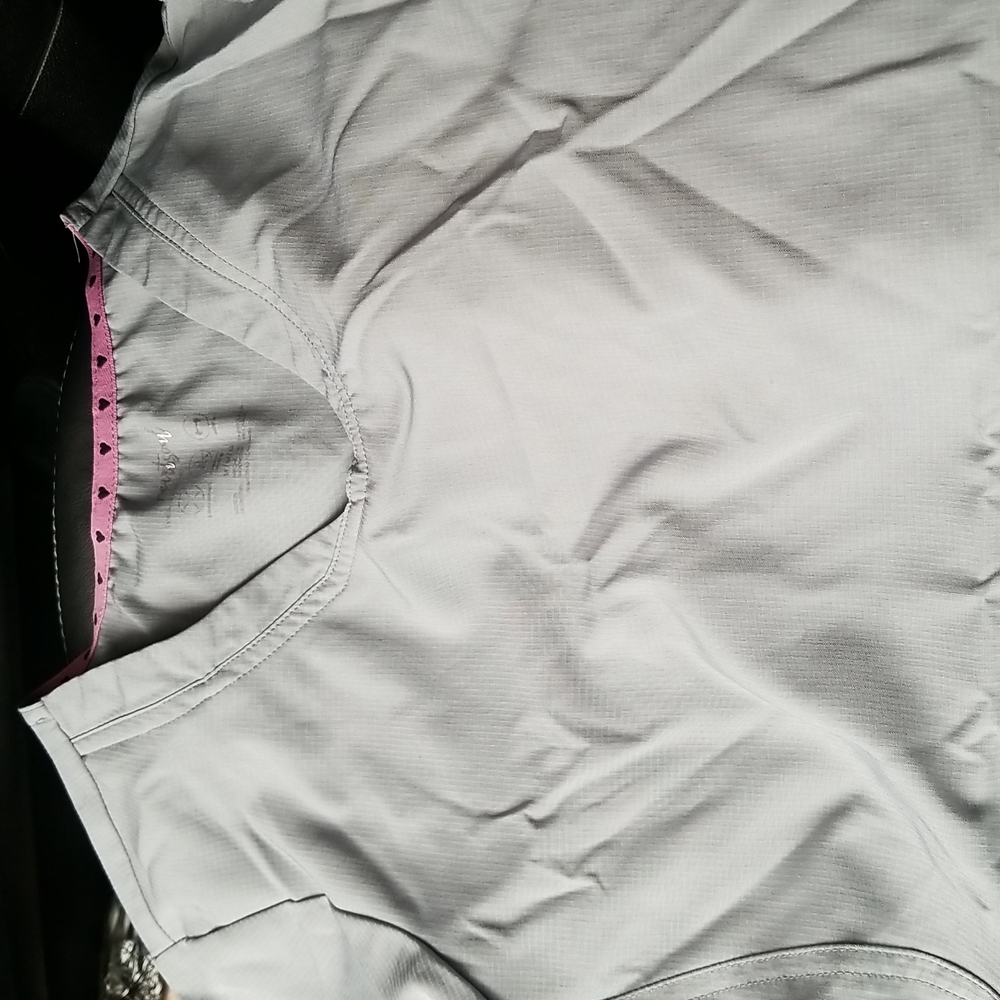 Heartsoul light gray scrub top